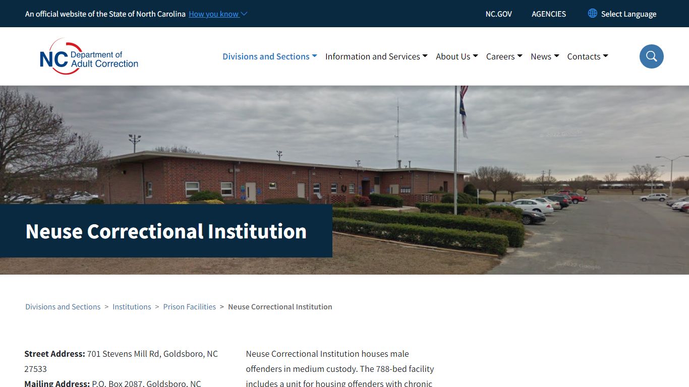 Neuse Correctional Institution | NC DAC